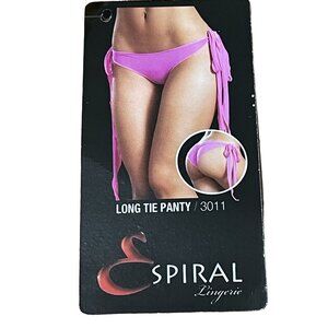 Espiral Lingerie Long Tie Panty 3011 Yellow M/L Nylon &‎ Elastane